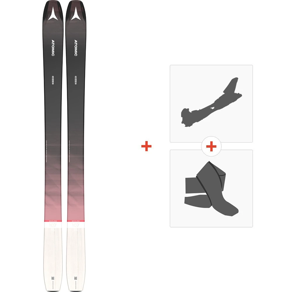 Ski Atomic Backland Wmn 107 2022 + Fixations De Ski Randonnée + Peaux 3 Ski Atomic Backland Wmn 107 2022 + Fixations De Ski Randonnée + Peaux