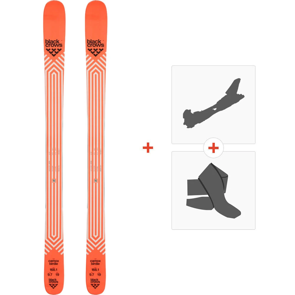Ski Black Crows Camox Birdie 2022 + Fixations De Ski Randonnée + Peaux 3 Ski Black Crows Camox Birdie 2022 + Fixations De Ski Randonnée + Peaux