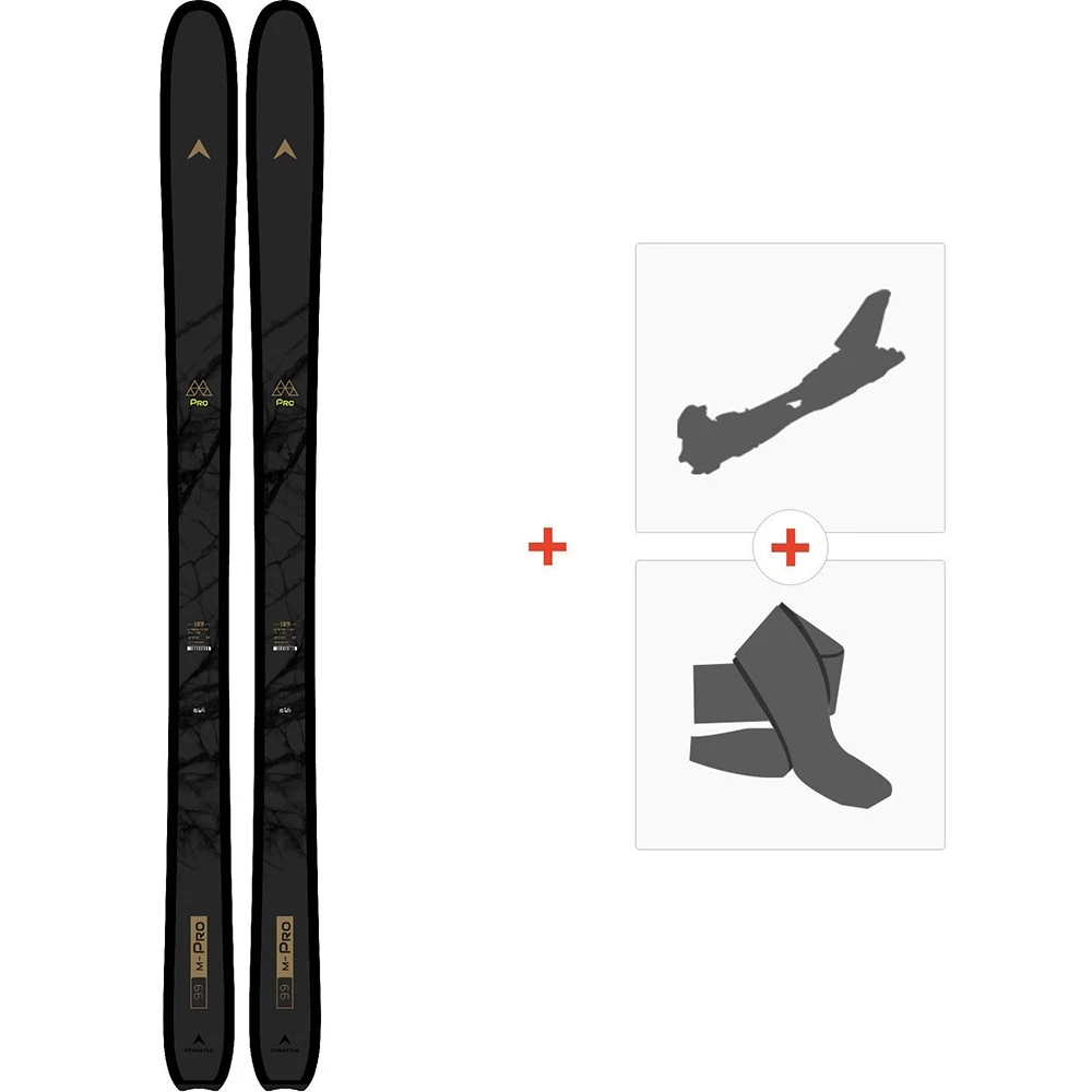 Ski Dynastar M-Pro 99 2022 + Fixations De Ski Randonnée + Peaux 3 Ski Dynastar M-Pro 99 2022 + Fixations De Ski Randonnée + Peaux