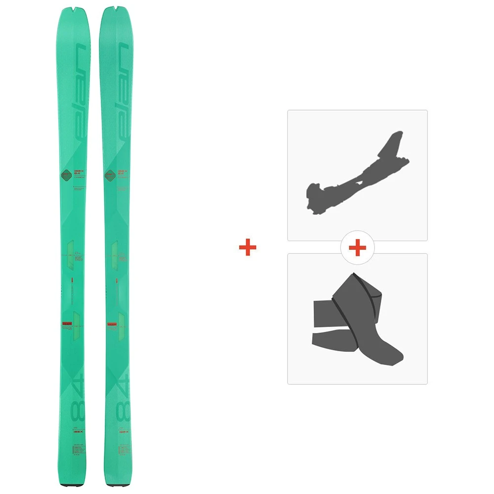 Ski Elan Ibex 84 W Carbon 2022 + Fixations De Ski Randonnée + Peaux 3 Ski Elan Ibex 84 W Carbon 2022 + Fixations De Ski Randonnée + Peaux