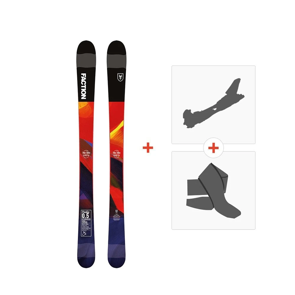 Ski Faction Prodigy 0.5 2019 + Fixations Randonnée + Peau 3 Ski Faction Prodigy 0.5 2019 + Fixations Randonnée + Peau