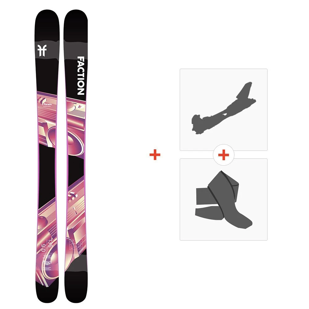 Ski Faction Prodigy 0.5 2020 + Fixations De Ski Randonnée + Peaux 3 Ski Faction Prodigy 0.5 2020 + Fixations De Ski Randonnée + Peaux