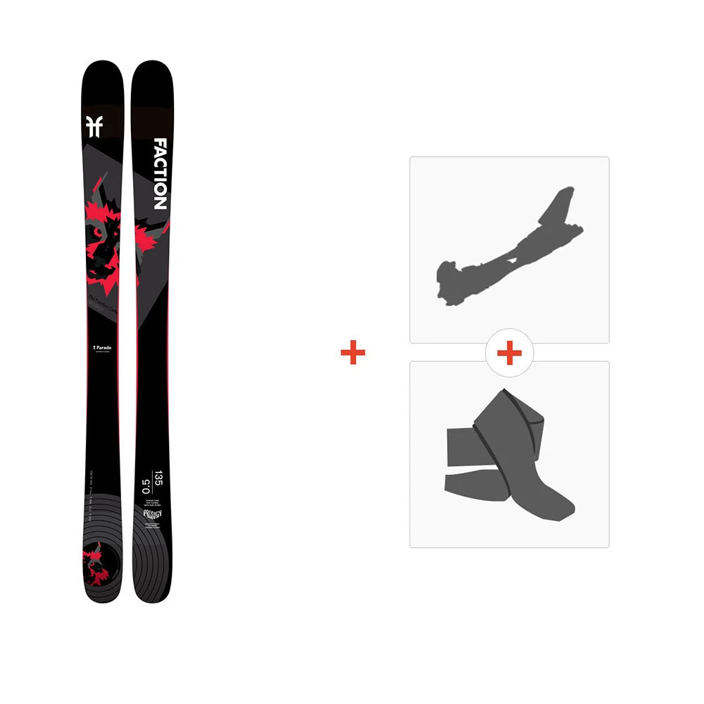 Ski Faction Prodigy 0.5 2021 + Fixations De Ski Randonnée + Peaux 3 Ski Faction Prodigy 0.5 2021 + Fixations De Ski Randonnée + Peaux