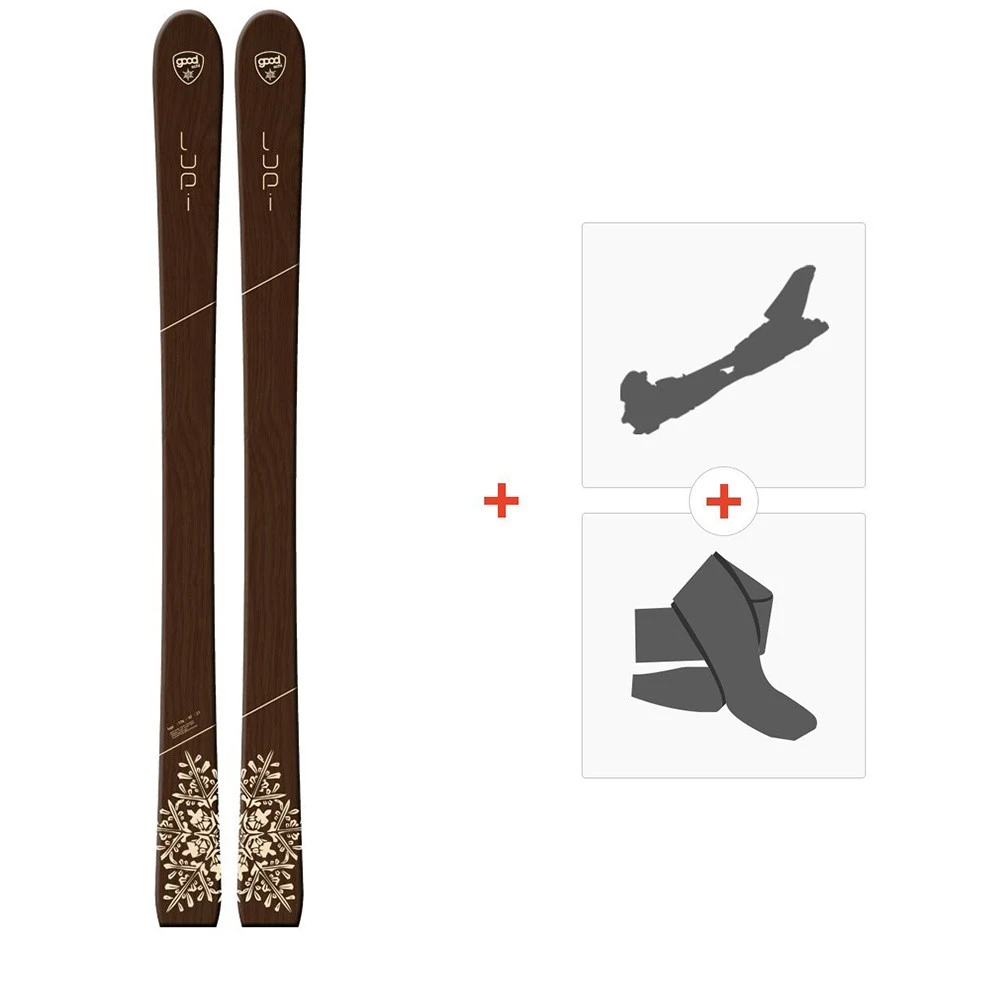 Ski Goodboards Lupi Tip Rocker 2019 + Fixations De Ski Randonnée 3 Ski Goodboards Lupi Tip Rocker 2019 + Fixations De Ski Randonnée