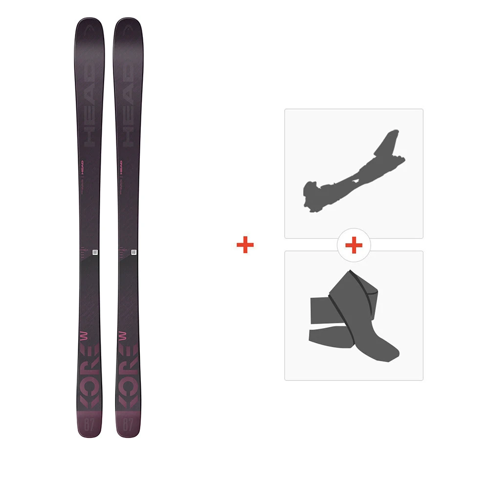 Ski Head Kore 87 W 2021 + Fixations De Ski Randonnée + Peaux 3 Ski Head Kore 87 W 2021 + Fixations De Ski Randonnée + Peaux