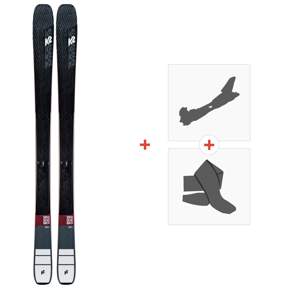 Ski K2 Mindbender 88 TI Alliance 2020 + Fixations De Ski Randonnée + Peaux 3 Ski K2 Mindbender 88 TI Alliance 2020 + Fixations De Ski Randonnée + Peaux
