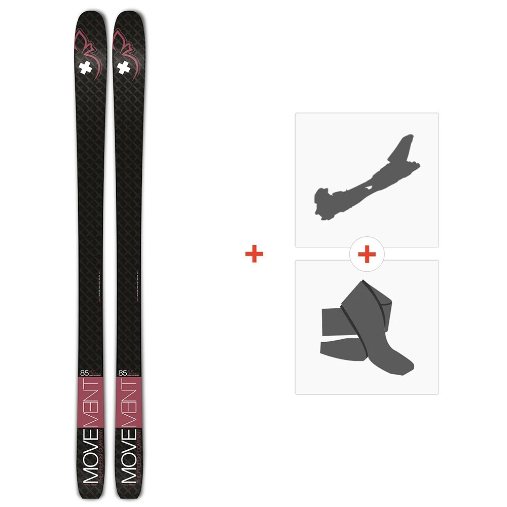 Ski Movement Alp Tracks 85 W Ltd 2022 + Fixations De Ski Randonnée + Peaux 3 Ski Movement Alp Tracks 85 W Ltd 2022 + Fixations De Ski Randonnée + Peaux