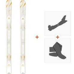 Ski Salomon N MTN Explore 88 White / Yellow 2018 + Fixations Randonnée + Peau