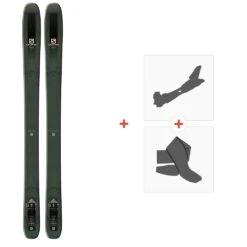 Ski Salomon N Qst Stella 106 2019 + Fixations De Ski Randonnée + Peaux